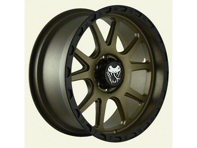 Mamba Offroad Wheels M27 Stippled Matte Bronze with Black Lip 5-Lug Wheel; 18x9; 12mm Offset (07-13 Tundra)