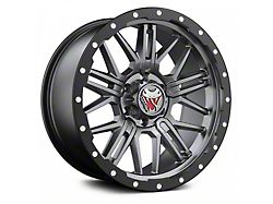 Mamba Offroad Wheels M25 Matte Gray with Black Lip 6-Lug Wheel; 17x9; 12mm Offset (24-26 Tacoma)