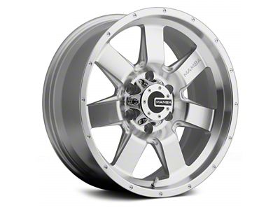 Mamba Offroad Wheels M14 Machined Face Silver 6-Lug Wheel; 18x9; 12mm Offset (25-26 4Runner)