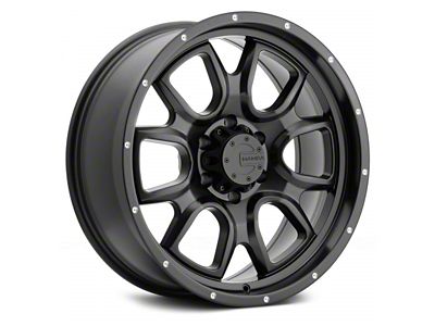 Mamba Offroad Wheels M19 Matte Black 6-Lug Wheel; 17x9; -12mm Offset (25-26 4Runner)