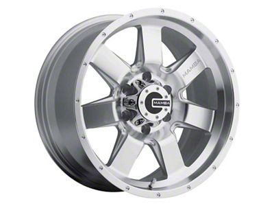 Mamba Offroad Wheels M14 Machined Face Silver 6-Lug Wheel; 20x9; 12mm Offset (21-25 Bronco, Excluding Raptor)