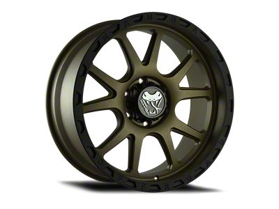 Mamba Offroad Wheels Type M27 Matte Bronze with Black Lip 6-Lug Wheel; 20x9; 0mm Offset (21-25 Bronco, Excluding Raptor)