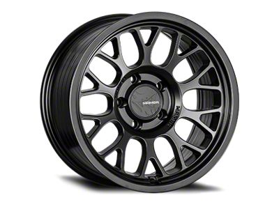 Mamba Offroad Wheels M28 Satin Black Wheel; 18x8; 35mm Offset (84-01 Jeep Cherokee XJ)