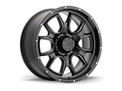 Mamba Offroad Wheels M19 Matte Black with Drill Holes Wheel; 15x8; 13mm Offset (97-06 Jeep Wrangler TJ)