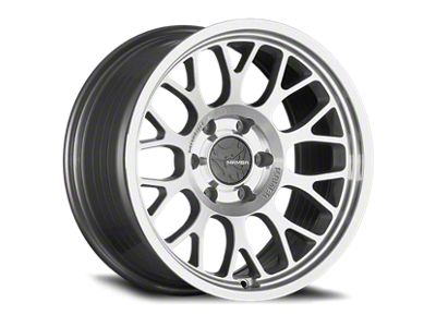 Mamba Offroad Wheels M28 Silver with Mirror Machine Face Wheel; 18x8; 35mm Offset (87-95 Jeep Wrangler YJ)