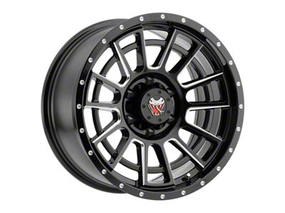 Mamba Offroad Wheels Type M22 Matte Black Machined 6-Lug Wheel; 20x9; 12mm Offset (22-25 Tundra)