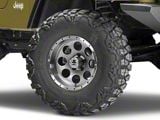 Mammoth 8 Simulated Beadlock Style Anthracite Wheel; 15x8; -19mm Offset (97-06 Jeep Wrangler TJ)
