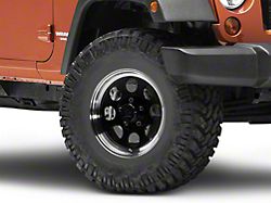 Mammoth 8 Aluminum Black Wheel; 16x8; 0mm Offset (07-18 Jeep Wrangler JK)