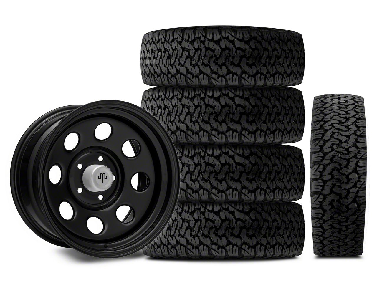 （美品）LT195/75R15 マットタイヤ MUDSTAR WANPAKU M/T ホワイトレター 155/65R14 75S｜うさマート