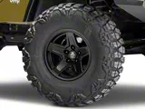 Mammoth Boulder Matte Black Wheel; 15x8; -19mm Offset (97-06 Jeep Wrangler TJ)