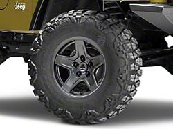 Mammoth Boulder Charcoal Wheel; 16x8; 0mm Offset (97-06 Jeep Wrangler TJ)