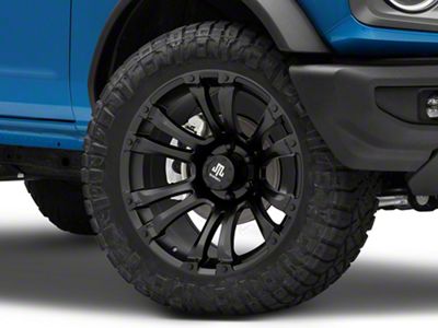 Mammoth Madness Matte Black 6-Lug Wheel; 20x10; -18mm Offset (22-25 Bronco Raptor)