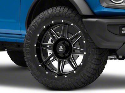 Mammoth Revolver Gloss Black Machined 6-Lug Wheel; 20x9.5; -6mm Offset (22-25 Bronco Raptor)