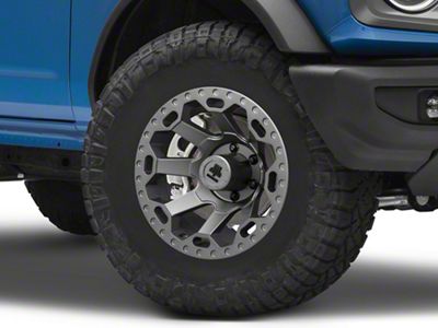 Mammoth Synister Charcoal 6-Lug Wheel; 17x9; -6mm Offset (22-25 Bronco Raptor)