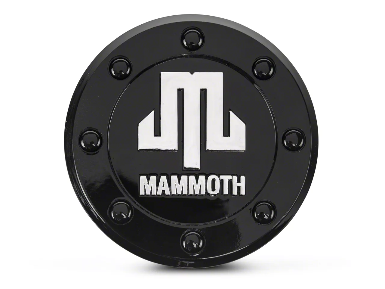 Mammoth Jeep Wrangler 8 Aluminum Wheel Center Cap; Black