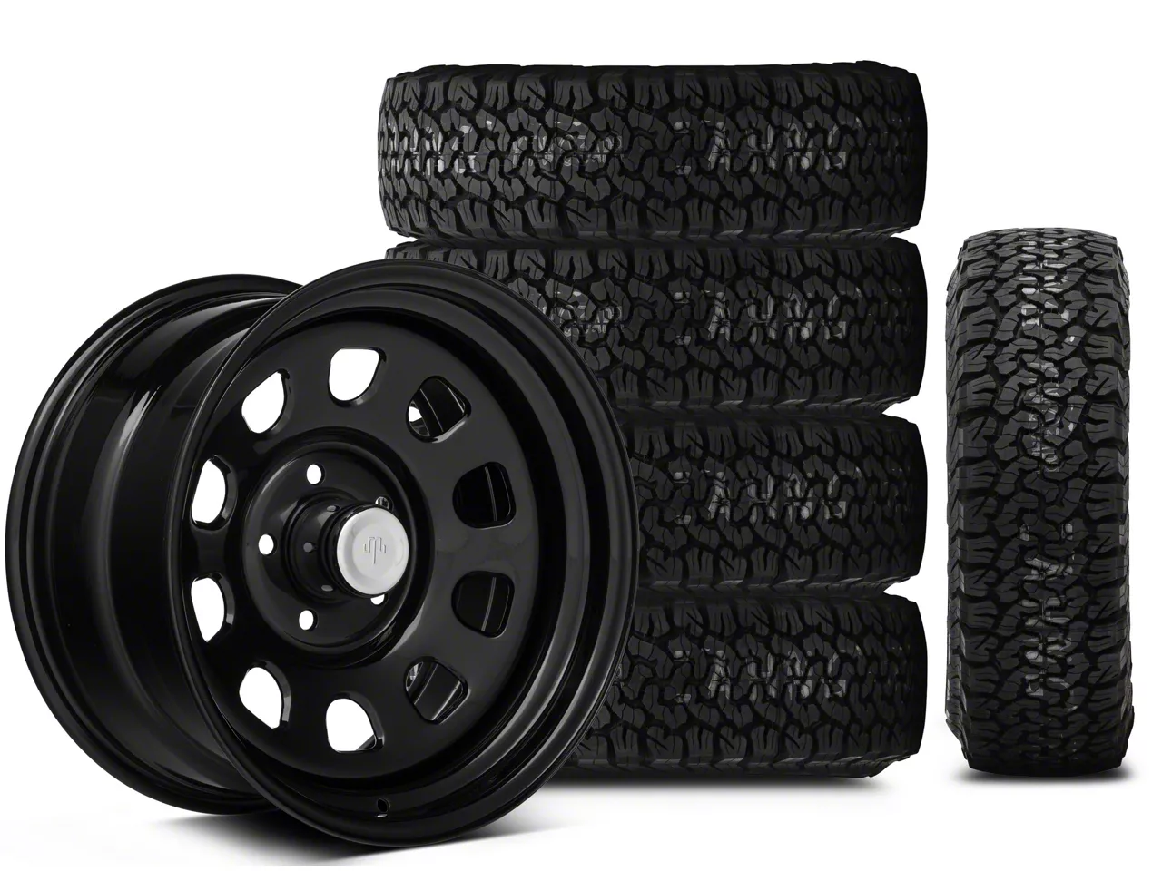 Mammoth Jeep Wrangler D Window Black Steel - 17x9 Wheel Mammoth Jeep Wrangler D Window Black Steel - 17x9 Wheel