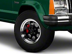 Mammoth 8 Black Wheel; 15x8; -19mm Offset (84-01 Jeep Cherokee XJ)