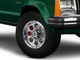 Mammoth 8 Simulated Beadlock Style Anthracite Wheel; 15x8; -19mm Offset (84-01 Jeep Cherokee XJ)