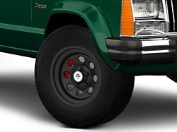 Mammoth 8 Steel Matte Black Wheel; 15x8; -19mm Offset (84-01 Jeep Cherokee XJ)