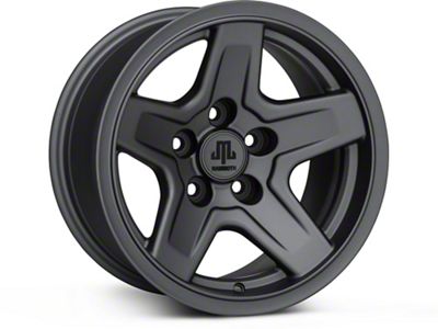 Mammoth Boulder Charcoal Wheel; 15x8; -19mm Offset (84-01 Jeep Cherokee XJ)
