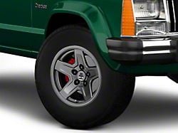 Mammoth Boulder Charcoal Wheel; 15x8; -19mm Offset (84-01 Jeep Cherokee XJ)