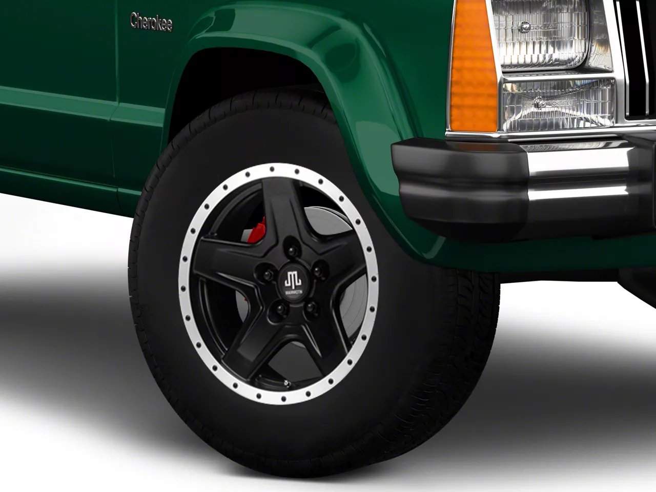 Spec-1 Jeep Cherokee SP-73 Gloss Black Machined and Undercut