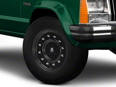 Mammoth General Matte Black Wheel; 16x8; 0mm Offset (84-01 Jeep Cherokee XJ)