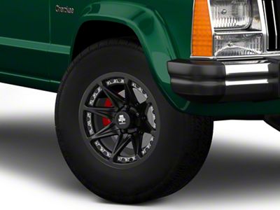 Mammoth Type 88 Matte Black Wheel; 15x8; -20mm Offset (84-01 Jeep Cherokee XJ)