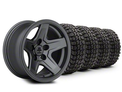 17x9 Mammoth Boulder & 35in Gladiator Mud-Terrain X-Comp M/T Tire Package (20-25 Jeep Gladiator JT)