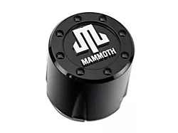 Mammoth 8 Aluminum Wheel Center Cap; Black (Fits Jeep Gladiator JT Mammoth 8 Aluminum Wheels Only)