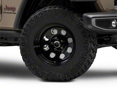 Mammoth 8 Steel Black Wheel; 17x9; -6mm Offset (20-25 Jeep Gladiator JT)