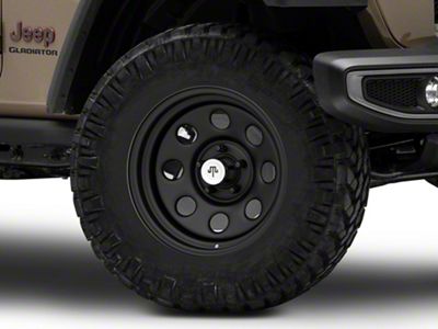 Mammoth 8 Steel Matte Black Wheel; 17x9; -6mm Offset (20-25 Jeep Gladiator JT)