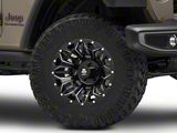 Mammoth Arachnid Satin Black Wheel; 17x9; -6mm Offset (20-26 Jeep Gladiator JT)