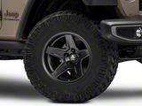 Mammoth Boulder Matte Black Wheel; 17x9; -6mm Offset (20-25 Jeep Gladiator JT)