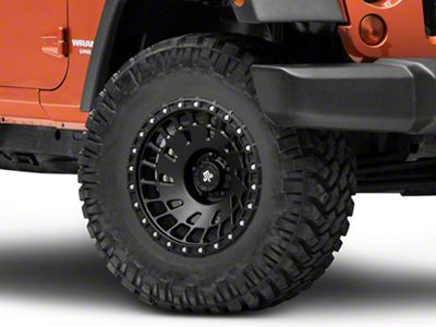 Mammoth Flow Satin Black Wheel; 17x8.5; -6mm Offset (20-25 Jeep Gladiator JT)