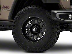 Mammoth Mesh Simulated Beadlock Satin Black Wheel; 17x9; -6mm Offset (20-25 Jeep Gladiator JT)