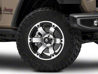 Mammoth Rogue Matte Black Machined Wheel; 18x9; -6mm Offset (20-25 Jeep Gladiator JT)