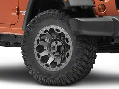 Mammoth Synister Charcoal Wheel; 18x9; -6mm Offset (20-25 Jeep Gladiator JT)