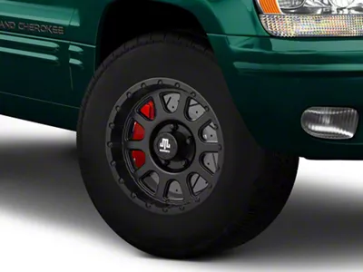 Mammoth 10 Hole Matte Black Wheel; 16x8; 0mm Offset (99-04 Jeep Grand Cherokee WJ)