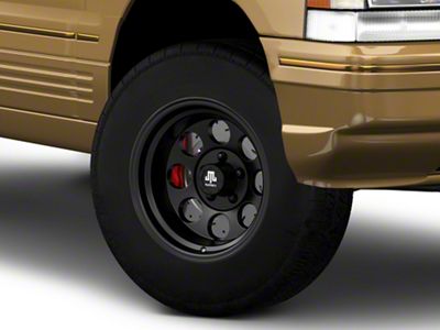 Mammoth 8 Aluminum Matte Black Wheel; 15x10; -44mm Offset (93-98 Jeep Grand Cherokee ZJ)