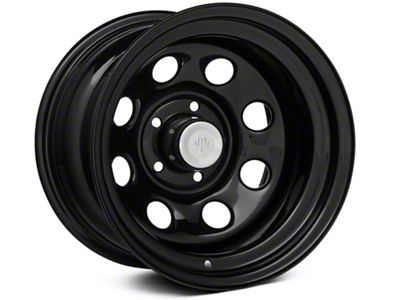 Mammoth 8 Black Steel Wheel; 15x8; -19mm Offset (93-98 Jeep Grand Cherokee ZJ)