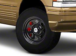Mammoth 8 Black Wagon Wheel Edition Steel Wheel; 15x8; -19mm Offset (93-98 Jeep Grand Cherokee ZJ)