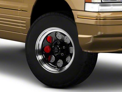 Mammoth 8 Black Wheel; 15x8; -19mm Offset (93-98 Jeep Grand Cherokee ZJ)