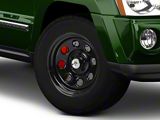 Mammoth 8 Steel Black Wheel with Polished Center Cap; 17x9; -6mm Offset (05-10 Jeep Grand Cherokee WK, Excluding SRT8)
