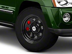 Mammoth 8 Steel Black Wheel with Polished Center Cap; 17x9; -6mm Offset (05-10 Jeep Grand Cherokee WK, Excluding SRT8)