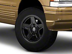 Mammoth Boulder Black Wheel; 16x8; 0mm Offset (93-98 Jeep Grand Cherokee ZJ)