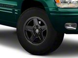 Mammoth Boulder Black Wheel; 16x8; 0mm Offset (99-04 Jeep Grand Cherokee WJ)