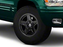 Mammoth Boulder Black Wheel; 16x8; 0mm Offset (99-04 Jeep Grand Cherokee WJ)
