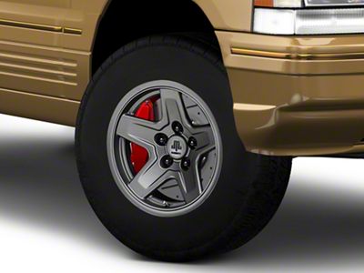 Mammoth Boulder Charcoal Wheel; 15x8; -19mm Offset (93-98 Jeep Grand Cherokee ZJ)
