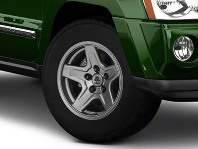 Mammoth Boulder Charcoal Wheel; 17x9; -6mm Offset (05-10 Jeep Grand Cherokee WK, Excluding SRT8)